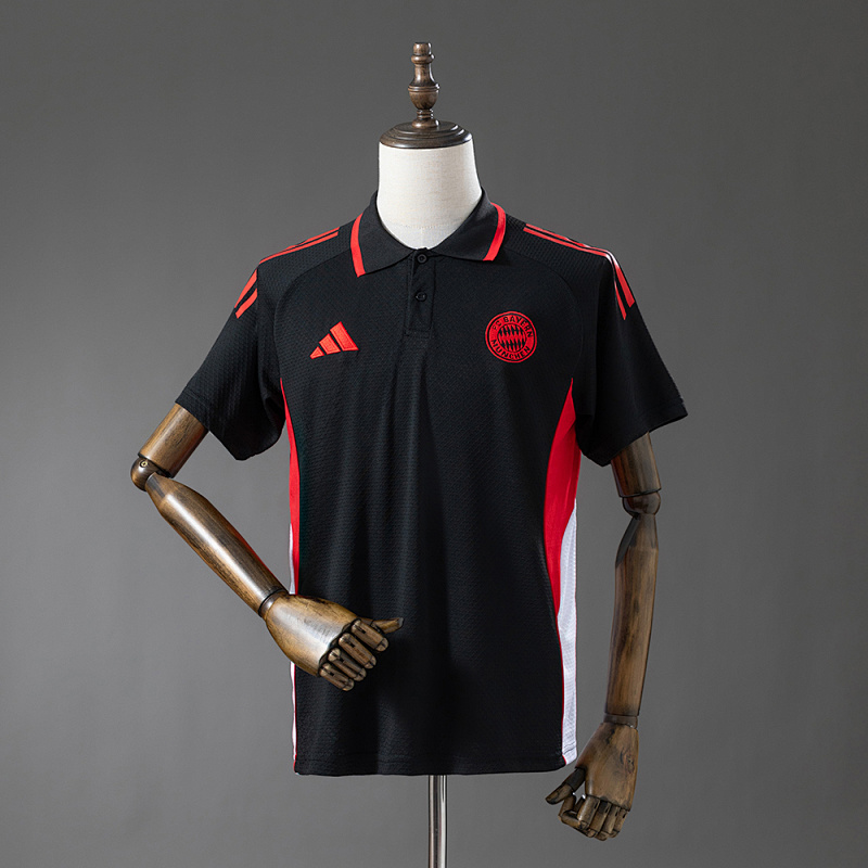 Bayern Munich 25/26 POLO-Black S-XXL (front)