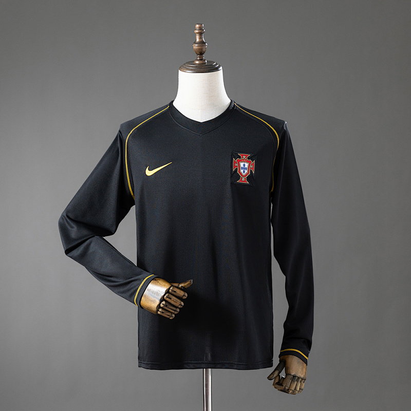 Portugal 2006 Away Long-Sleeve Retro Jersey S-XXL (front)