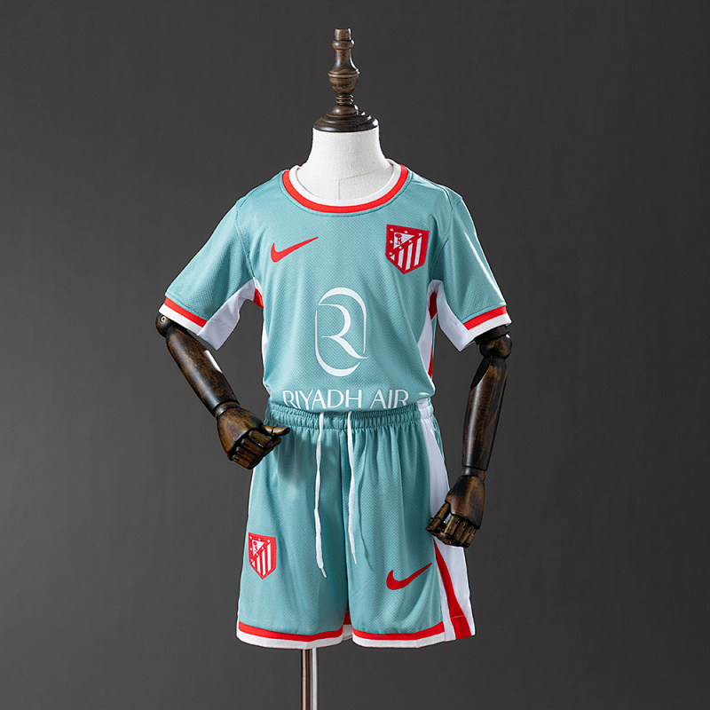Atletico Madrid 2024/25 Away kids kit Jersey SZIE 16-28 (front)
