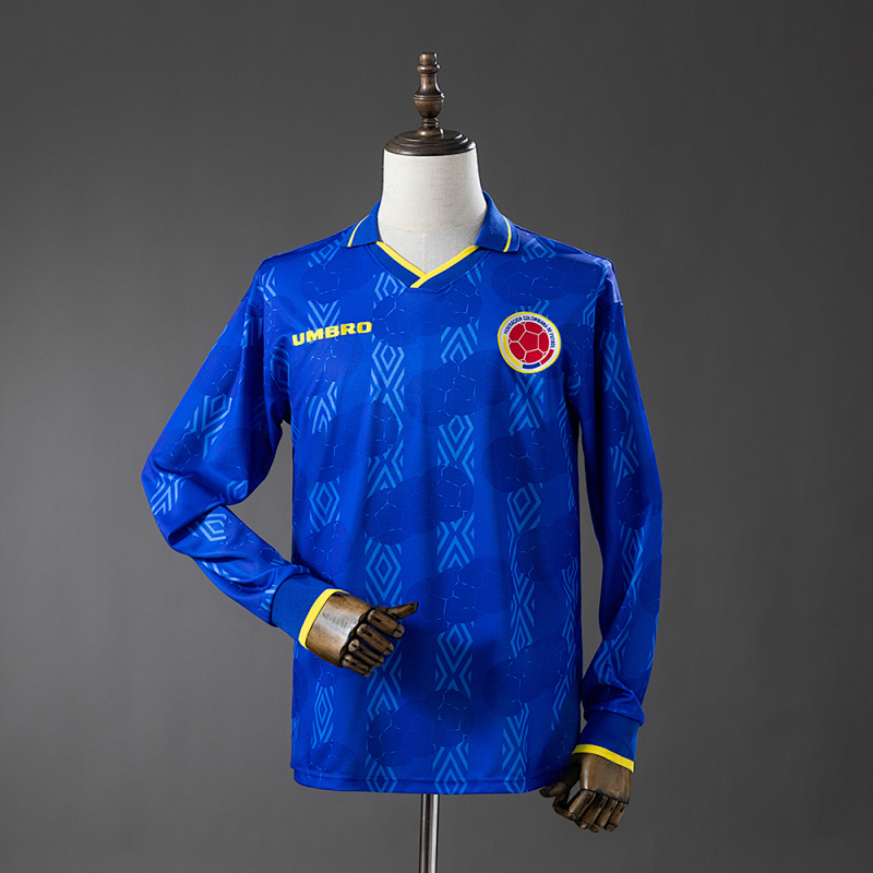 Colombia 1994 Away Long-sleeved Jersey S-XXL (front)