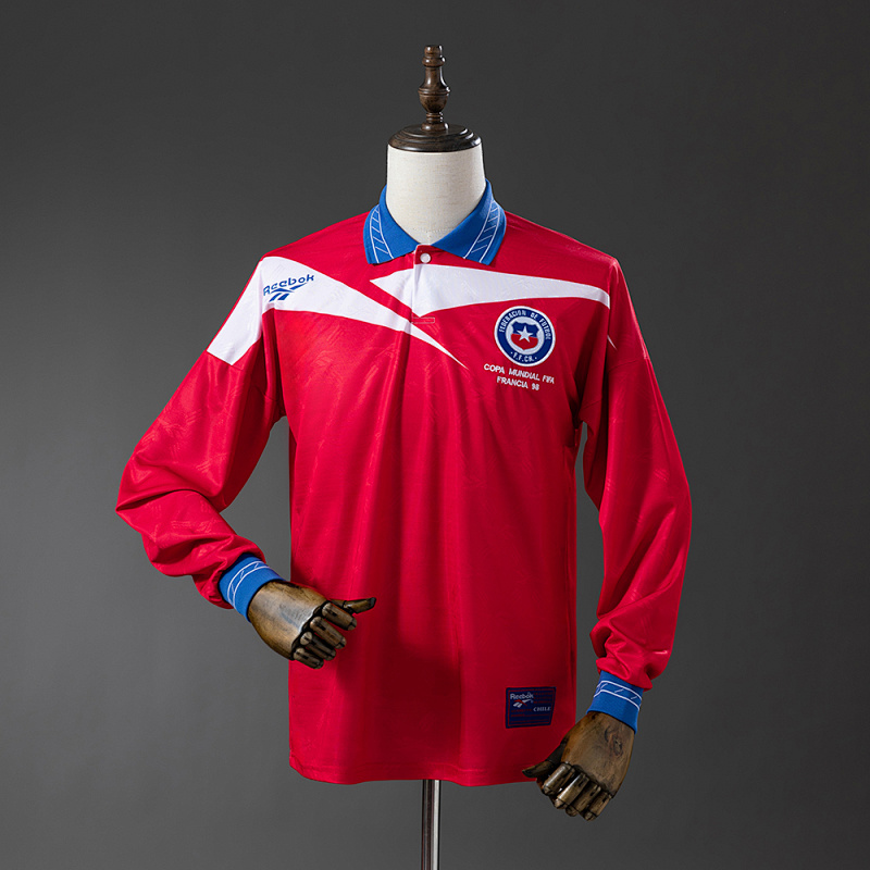 Retro Long Sleeve 1998 Chile home S-XXL (front)