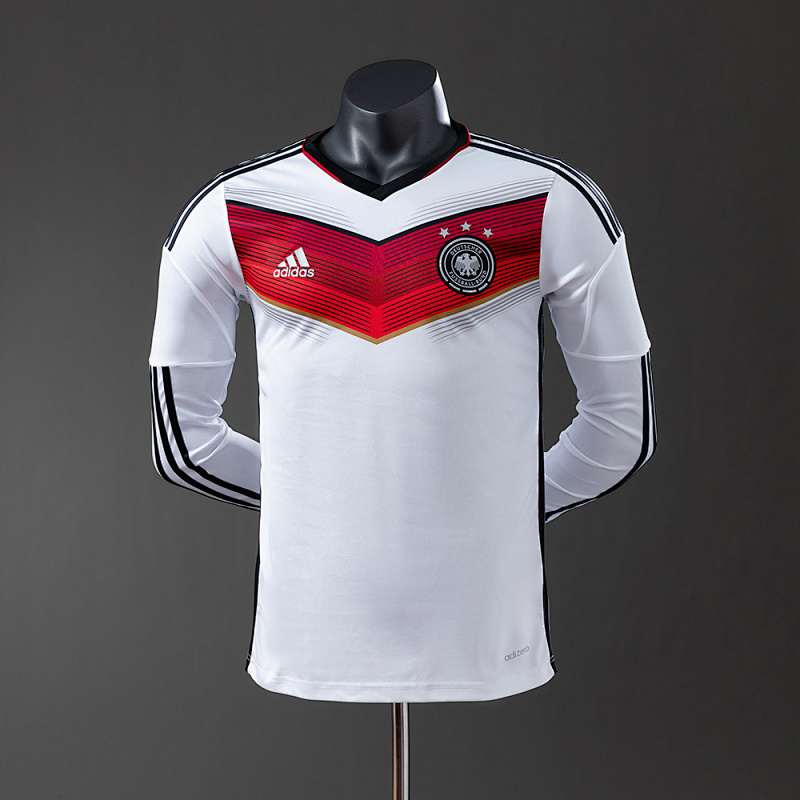 Germany 2014 Home Long Sleeve Player Version Retro Jersey S-3XL (front)