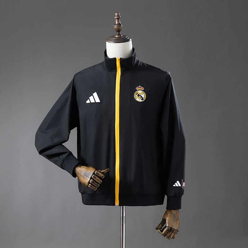 Real Madrid 25/26 Windbreaker - Black S-3XL (front)