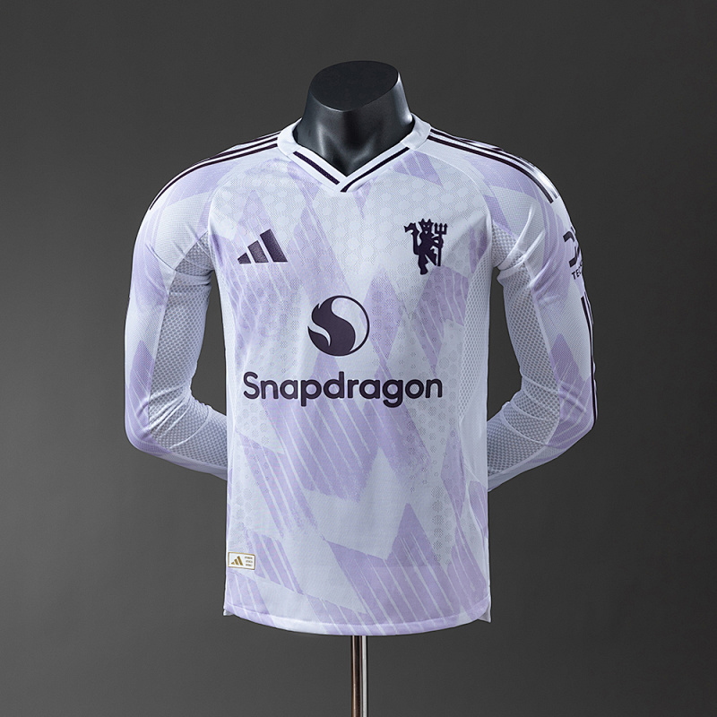 M-U 25/26 Player Version Away Long Sleeve Jersey S-3XL (front)