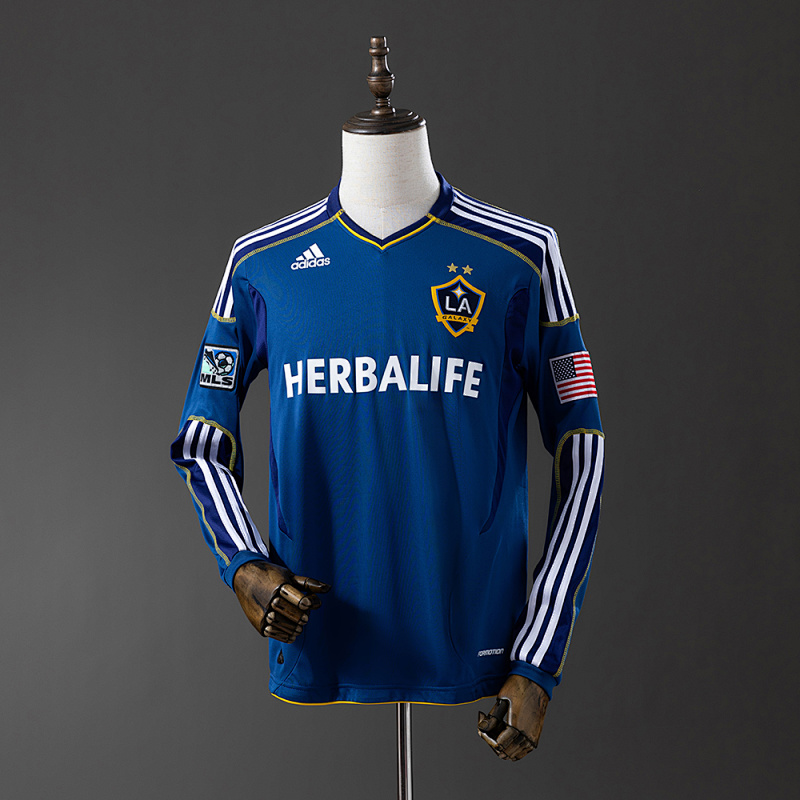 LA Galaxy 11/12 Away Long Sleeve Retro Jersey S-XXL (front)