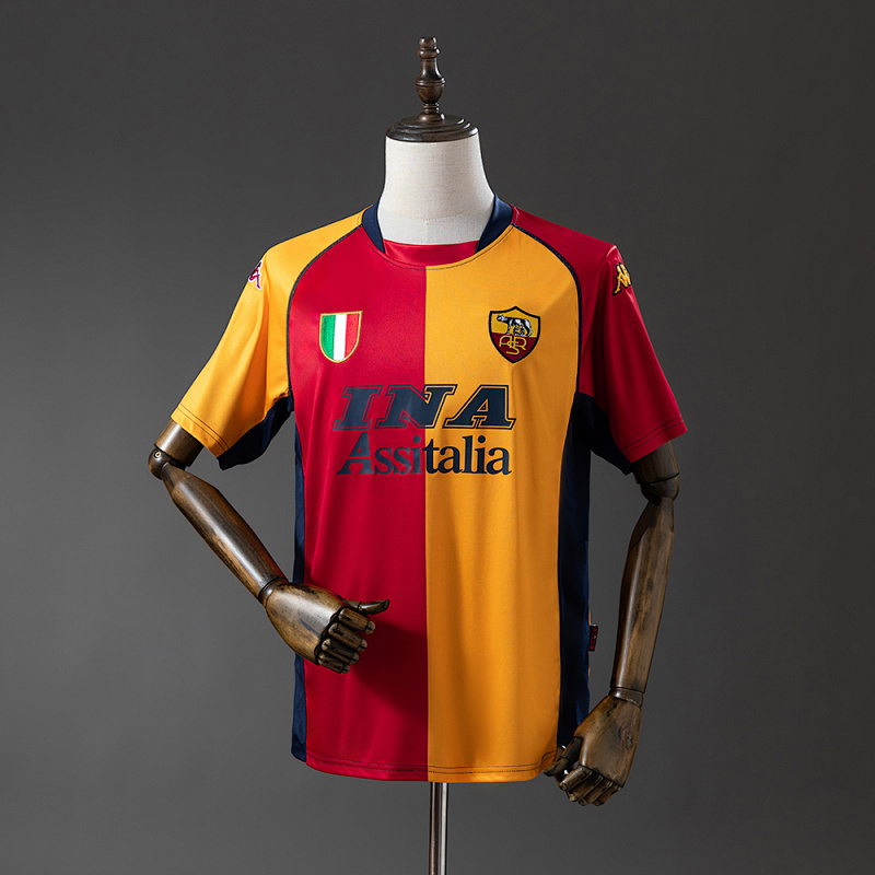 Roma 01/02 Champion Edition Retro Jersey S-XXL (front)