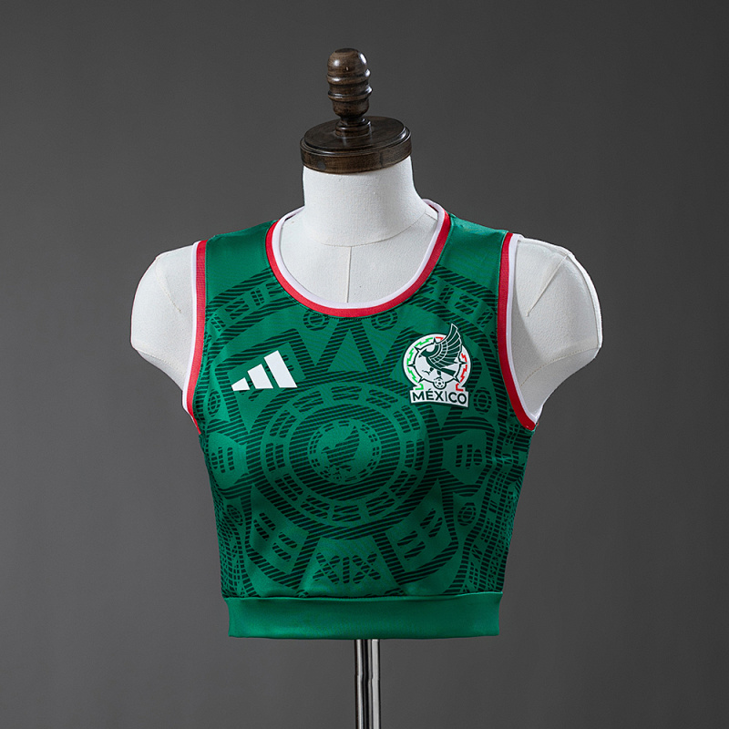Mexico 2026 Home Women's Vest S-XXL (front)