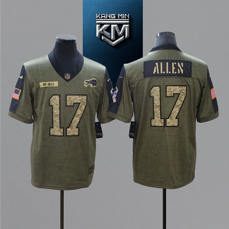 2021 New Tribute Camo Edition NFL Jersey S-XXXL (front)