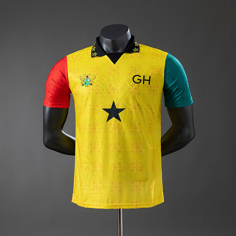 Ghana 2025 Commemorative Edition - Yellow Player Version Jersey S-XXL (front)