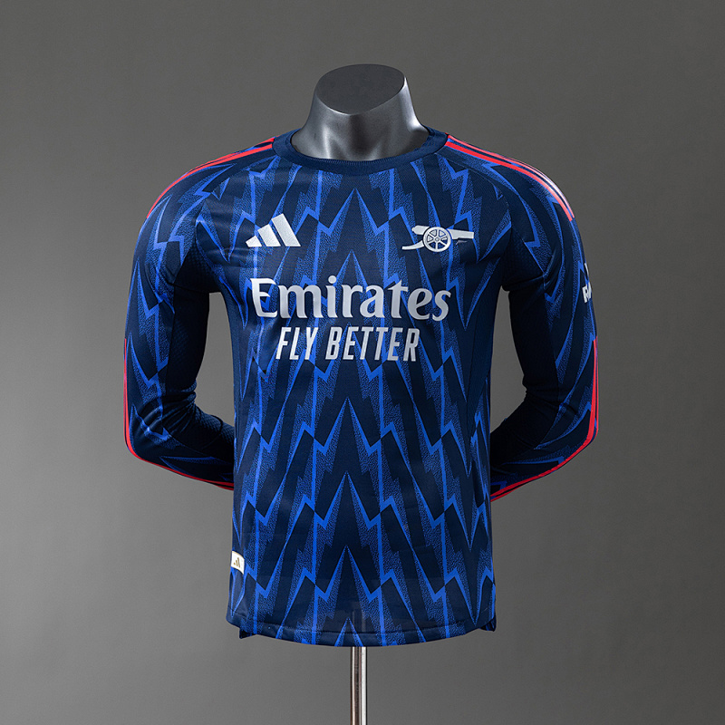 Arsenal 25/26 Away Player Version Long Sleeve Jersey S-3XL (front)