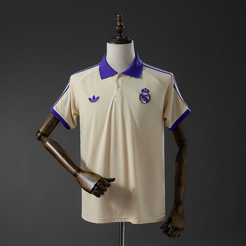 Real Madrid 25/26 POLO - Apricot S-XXL (front)