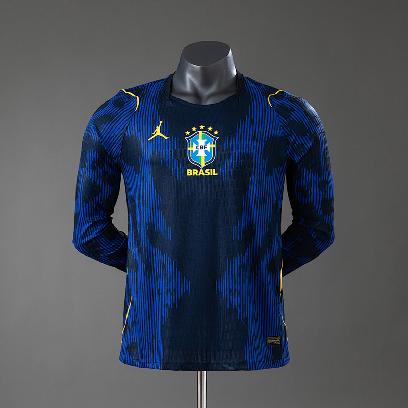 Brazil 2026 Home Away Long-Sleeve Jersey S-3XL (front)