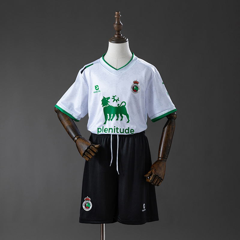 Racing Santander 25/26 Home Kids Kit Jersey Size 16-28 (front)