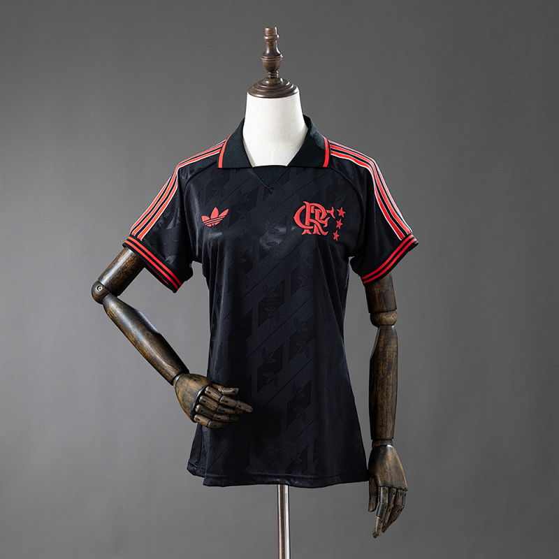 Flamengo 25/26 Lifestyler Retro - Black Women's Jersey S-XXL (front)