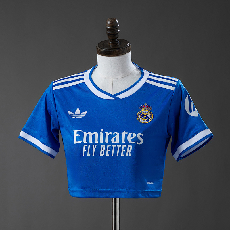 Real Madrid 25/26 Third Away Women's crop top style S-XXL (front)