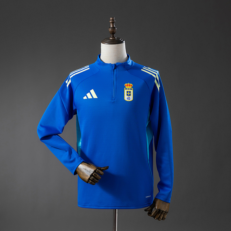 Real Oviedo 25/26 Training Top Blue S-XXL (front)