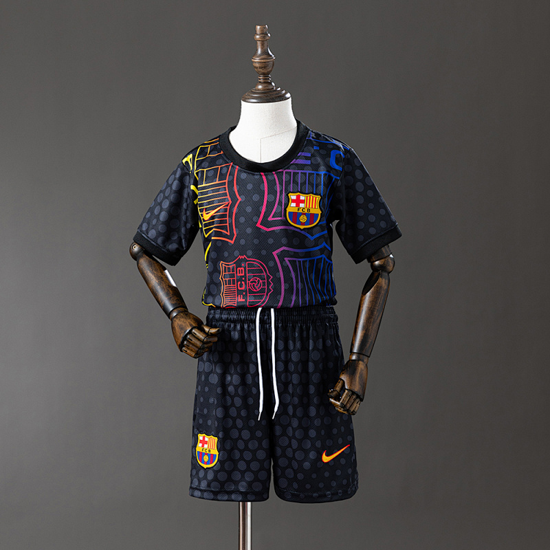 Barcelona 25/26 Training Kit Kids Jersey Size 16-28 (front)