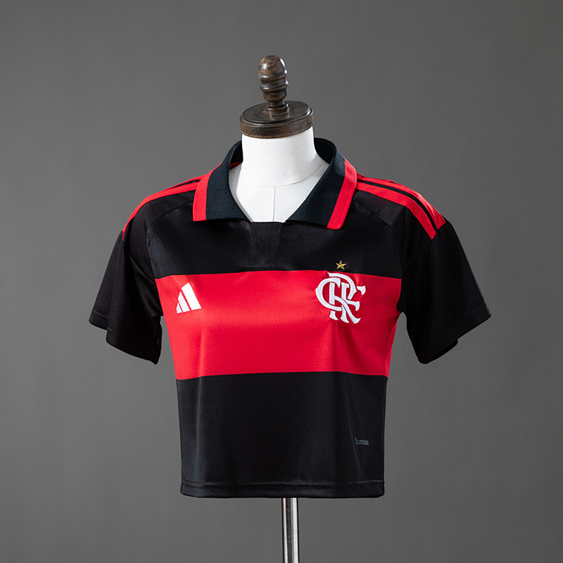 Flamengo 26/27 Home Women's Crop Top Style S-XXL (front)