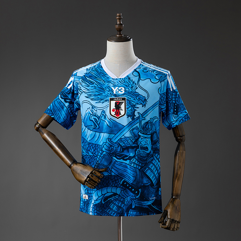 Japan Y-3 Samurai Blue Jersey S-4XL (front)