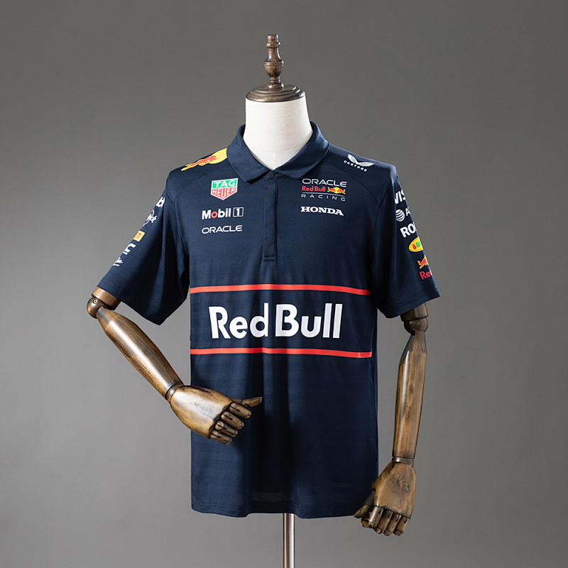 2025 F1 Red Bull Racing POLO Navy Blue S-3XL (front)