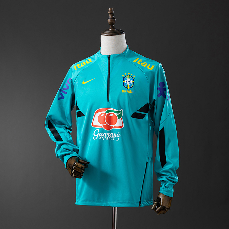 Brazil 22/23 Lake Blue-Training Sweatshirt S-XXL (front)