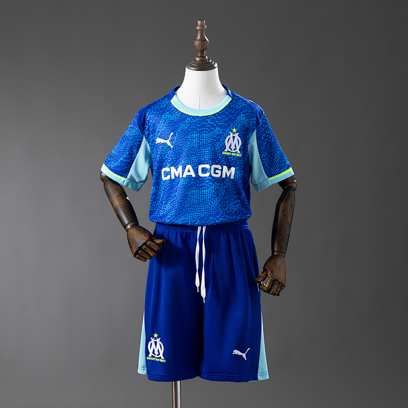 Marseille 25/26 Third Away Kids Kit Jersey SIZE 16-28 (front)