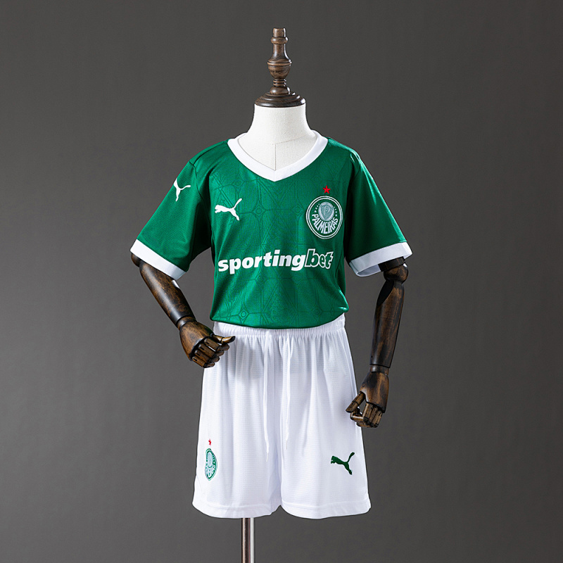 Palmeiras 25/26 Home kids kit Jersey SIZE 16-28 (front)