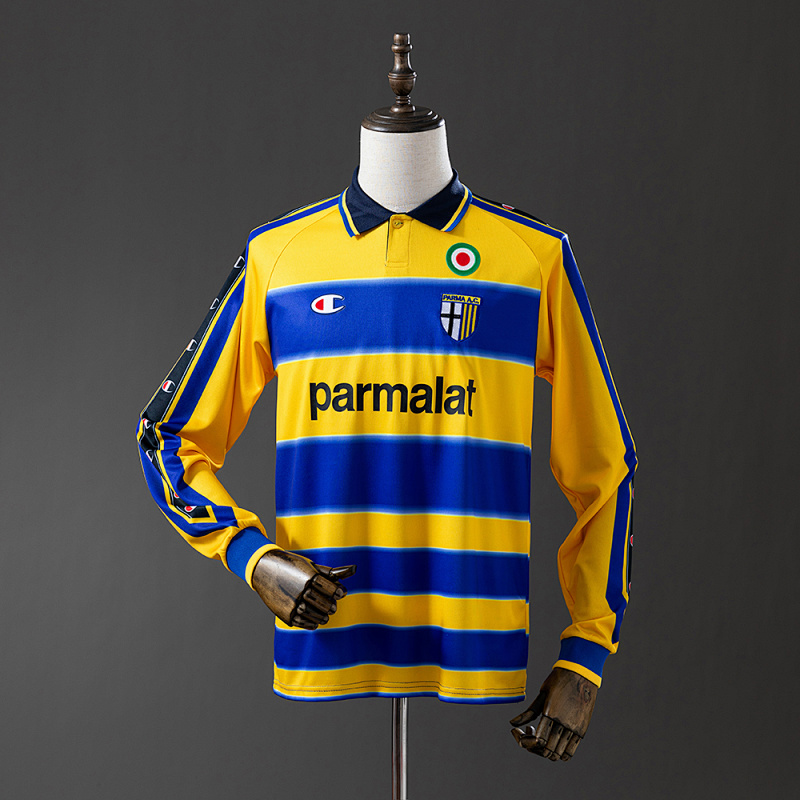 Parma Calcio 99/00 Home Long Sleeve Retro Jersey S-XXL (front)