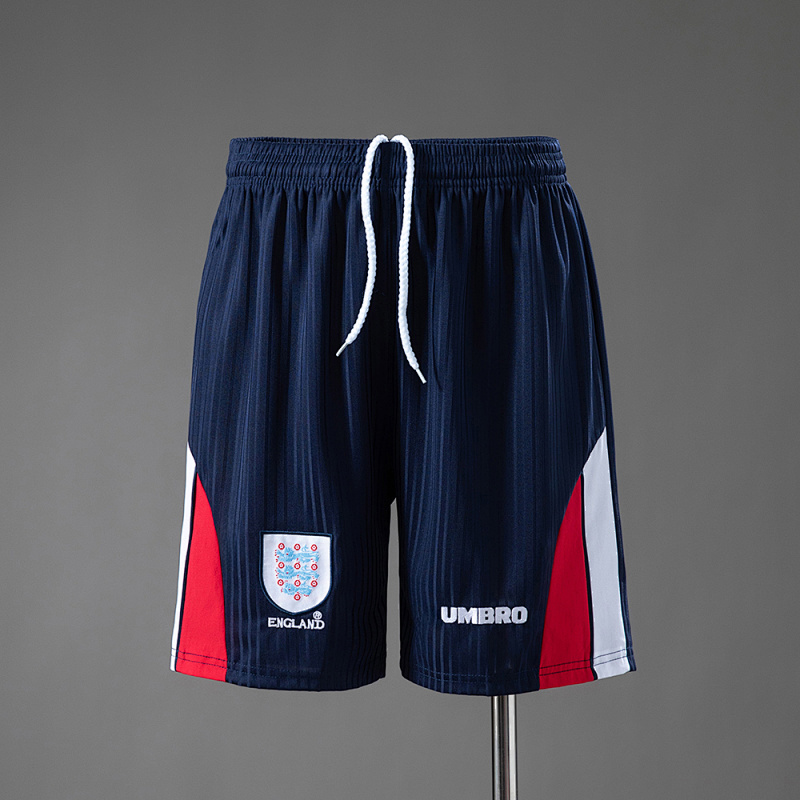 England 1998 Home Retro Shorts S-XXL (front)