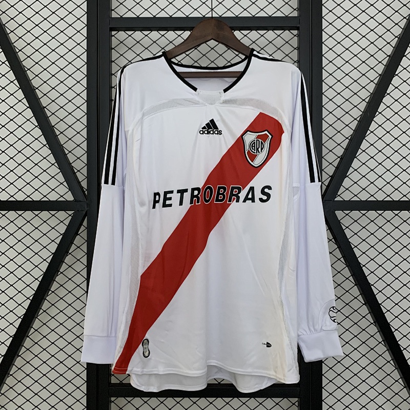 Retro Long Sleeve River Plate 06/07 Home S-XXL (front)