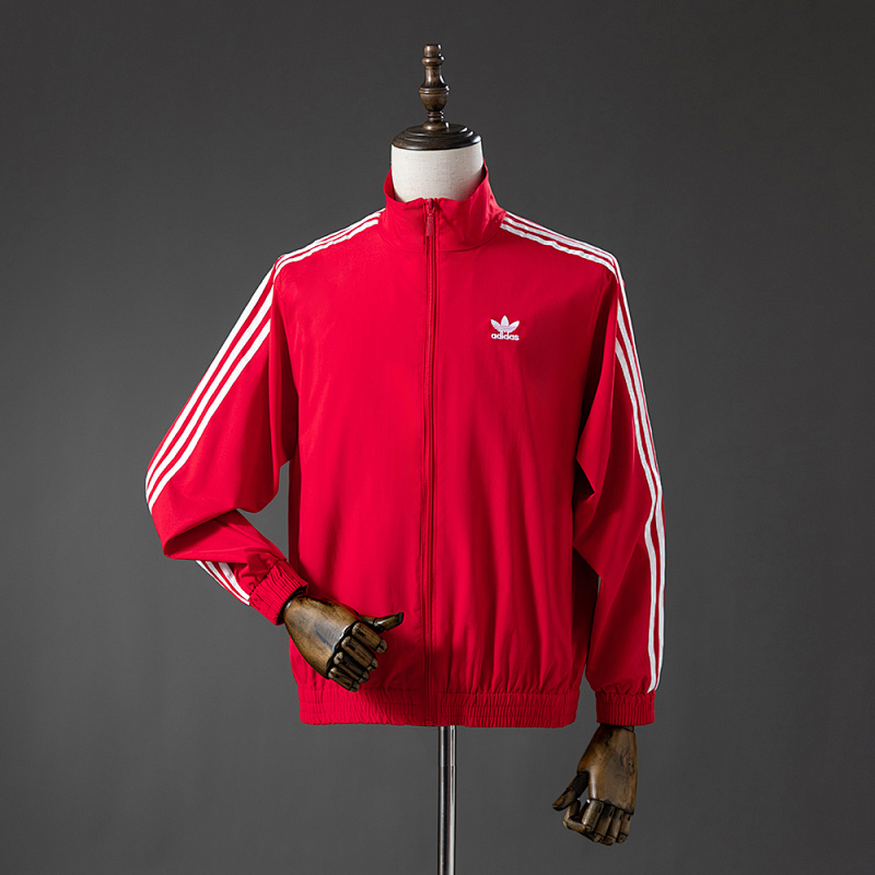 Three stripes red Windbreaker S-XXL (front)