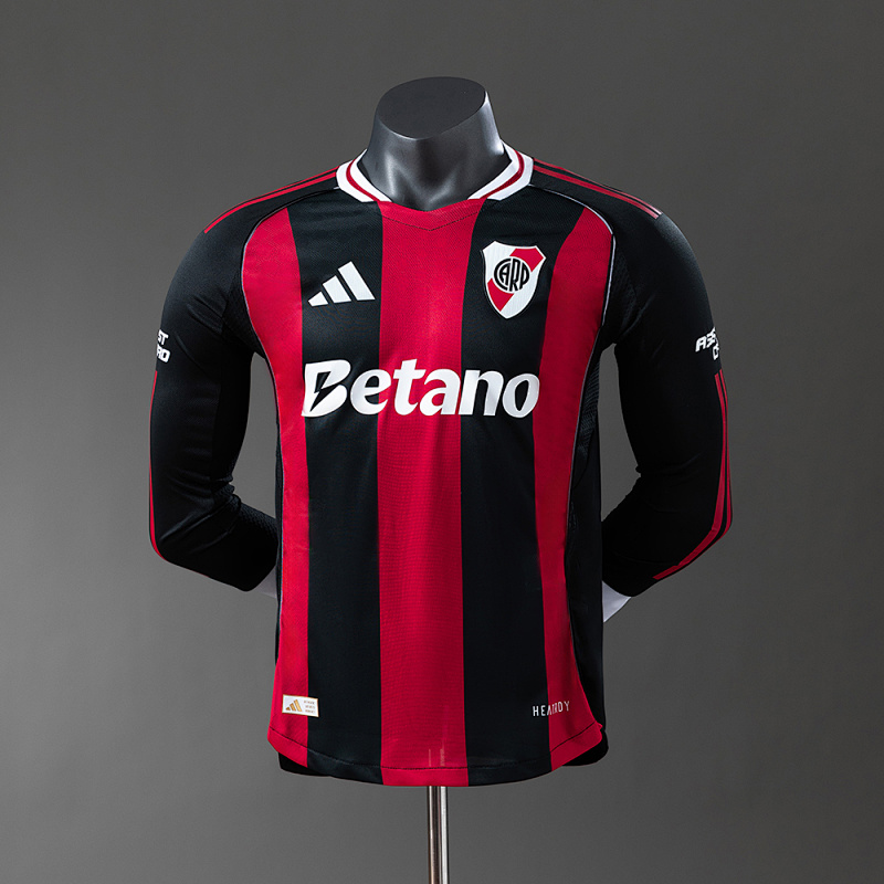 River Plate 25/26 Player Version Away Long Sleeve Jersey S-4XL (front)
