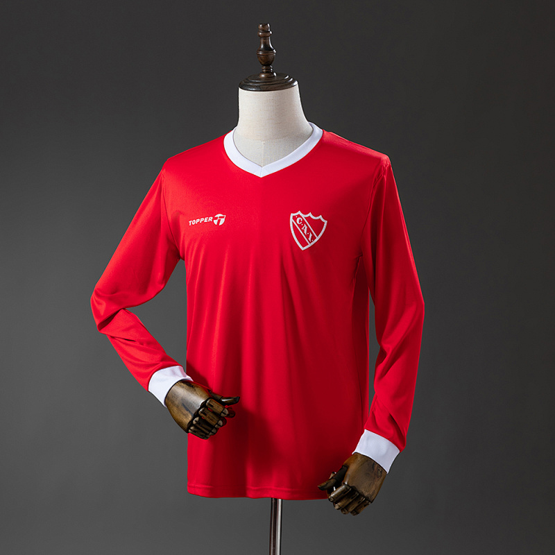 Independiente 82/85 Home Long Sleeve Retro Jersey S-XXL (front)