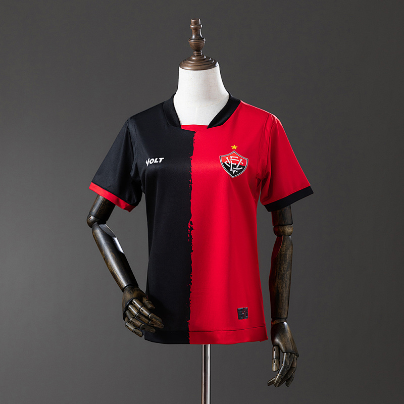 Vitória 25/26 Red-Black Women's Jersey S-XXL (front)