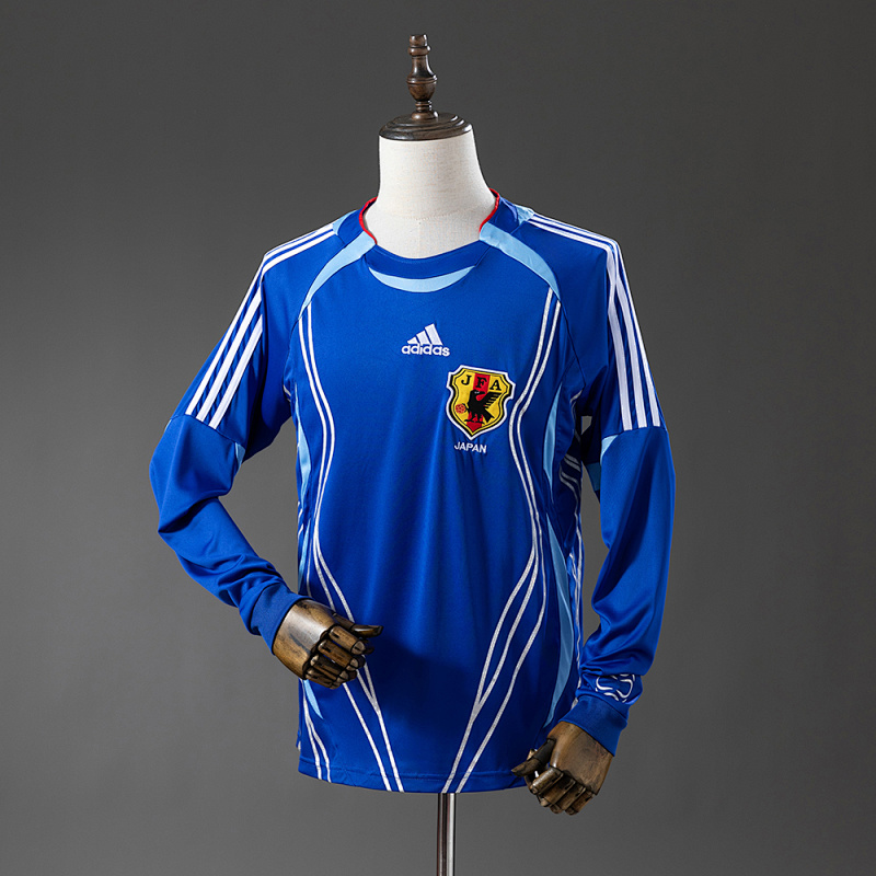 Japan 2006 Home Long Sleeves Retro Jersey S-XXL (front)