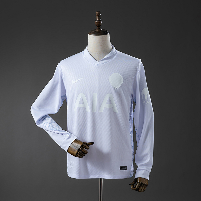 Tottenham Hotspur 125th Anniversary Long-Sleeved White Jersey S-4XL (front)