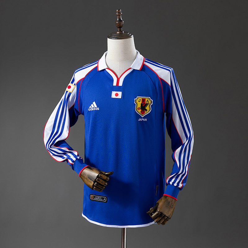 Japan 2000 Home Long Sleeve Retro Jersey S-XXL (front)