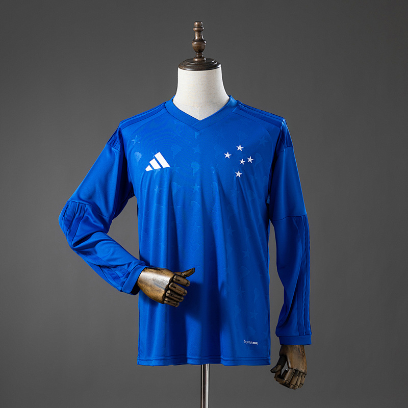 Cruzeiro 26/27 Home Long Sleeve Jersey S-4XL (front)