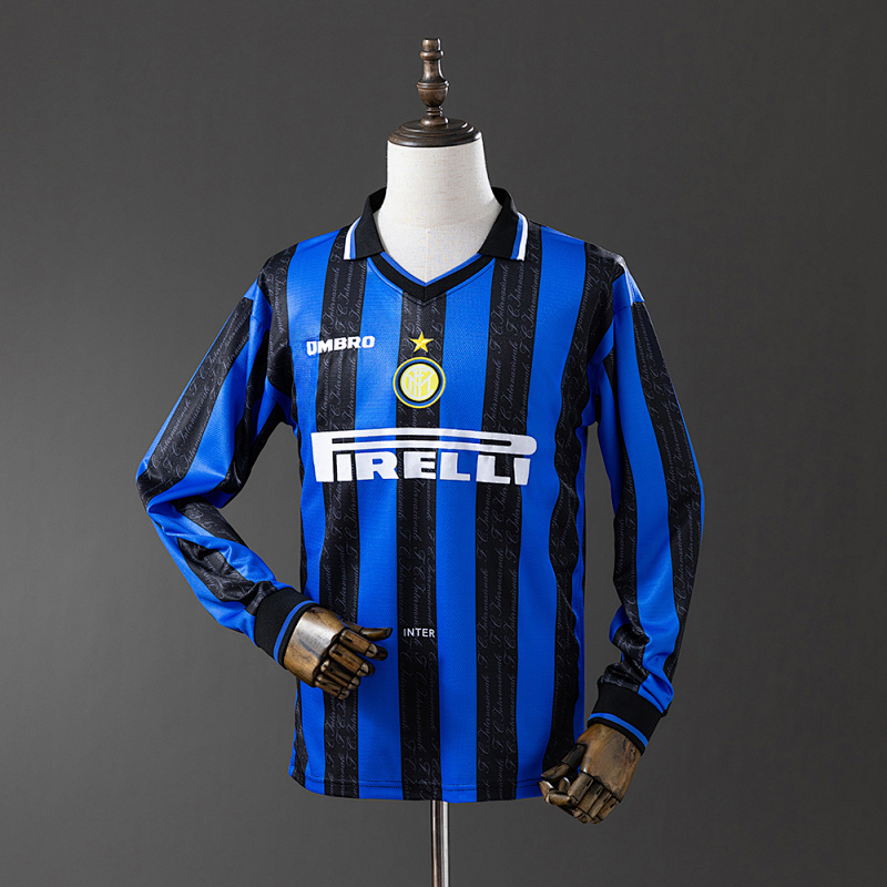 Inter Milan 97/98 Home Long Sleeve Retro Jersey S-XXL (front)