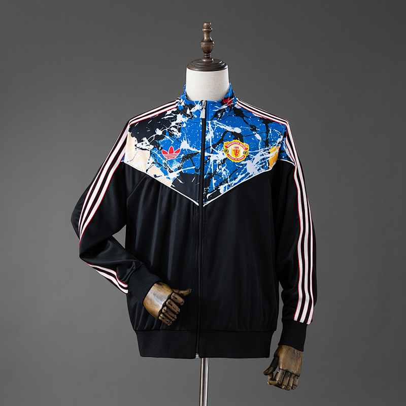M-U x Stone Roses Track Top 'Black Multi  S-XXL (front)