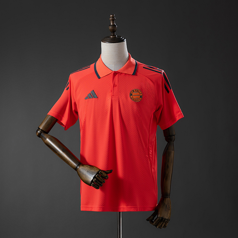 Bayern Munich 25/26 POLO - Red S-XXL (front)