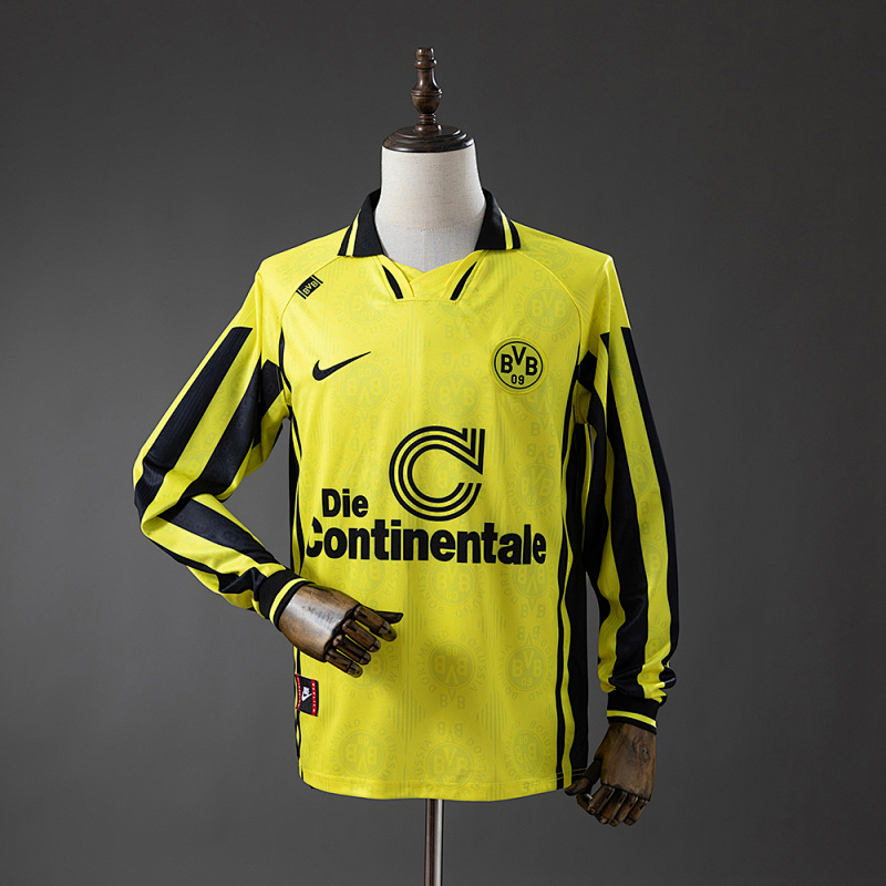 Dortmund 96/97 Home Long-Sleeve Retro Jersey S-XXL (front)