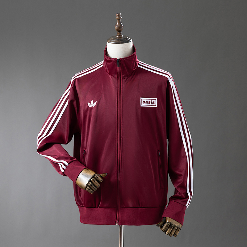 Oasis Flamingo Track Jacket - Burgundy S-XXL (front)
