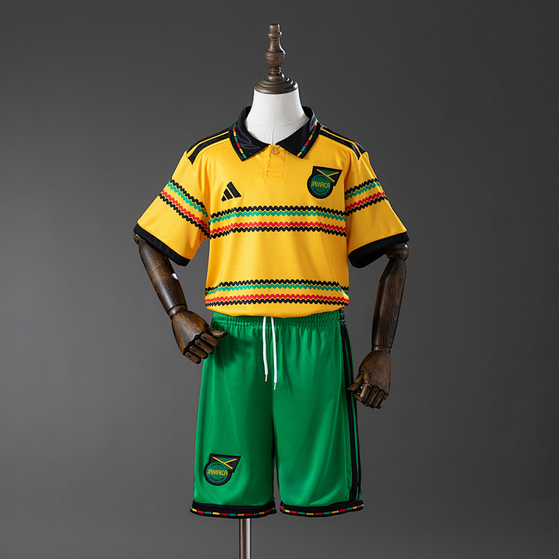 Jamaica 2026 Home Kids Kit Jersey Size 16-28 (front)