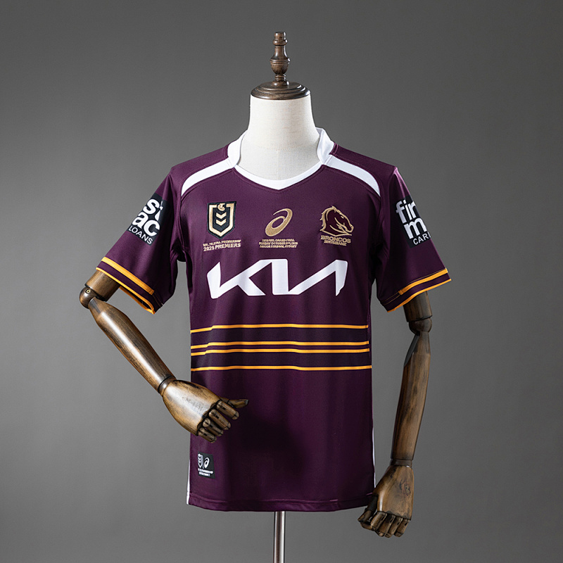 NRL Brisbane Broncos 2025 Champion Edition Jersey S-7XL (front)