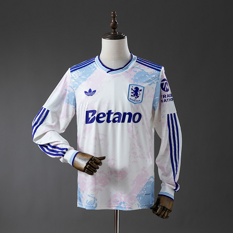 Aston Villa 25/26 Third Away Long-Sleeve Jersey S-4XL (front)