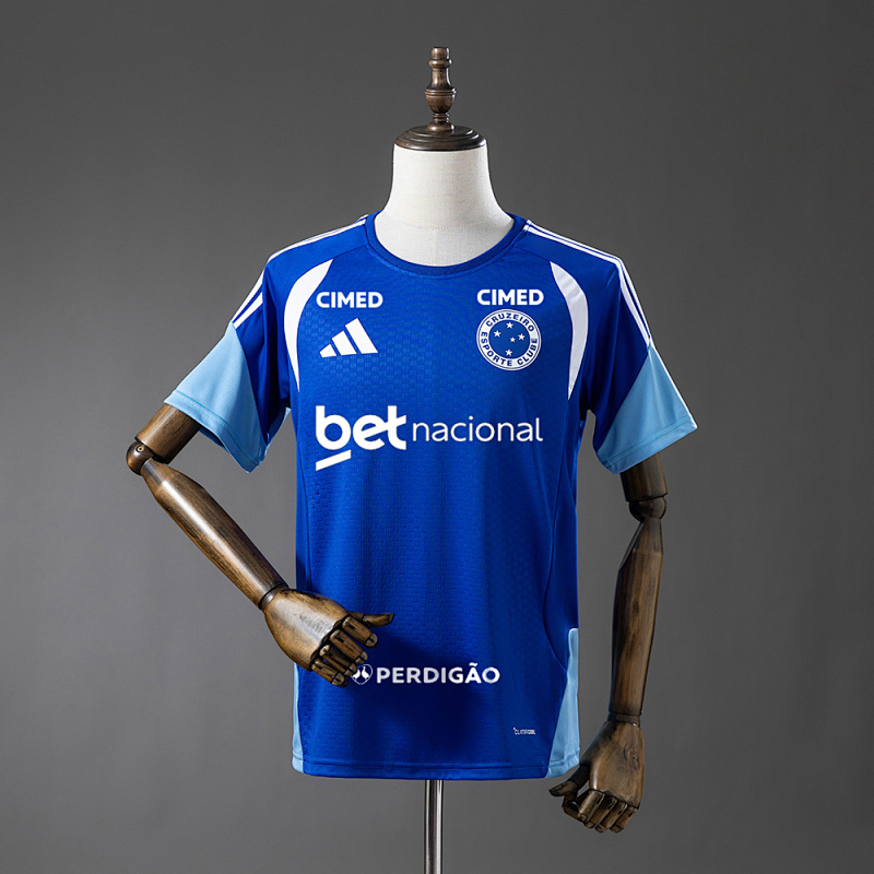 Cruzeiro 26/27 All sponsors Training - Blue Jersey S-4XL (front)