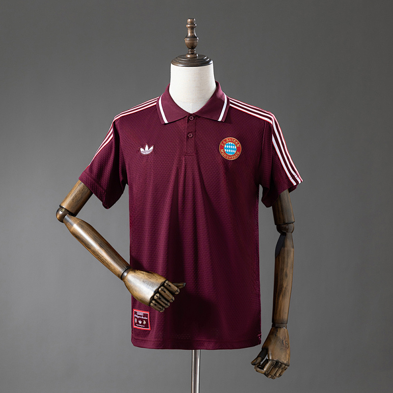Bayern Munich 25/26 POLO - Maroon S-XXL (front)