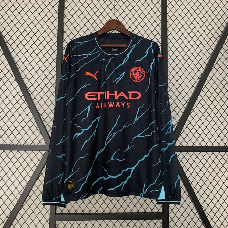 23/24 Long sleeve Manchester City third away S-3XL (front)