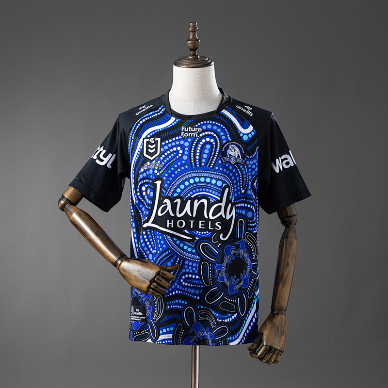 NRL Canterbury-Bankstown Bulldogs 2025 Indigenous Jersey S-5XL (front)